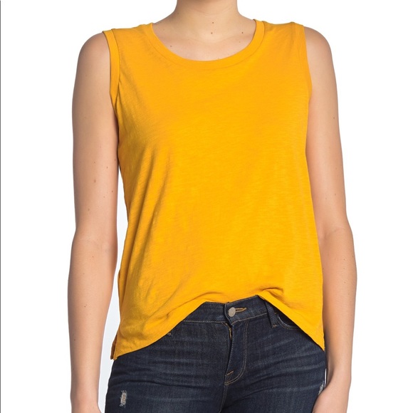 Madewell Whisper Cotton Crewneck Muscle Tank Large - Picture 1 of 8